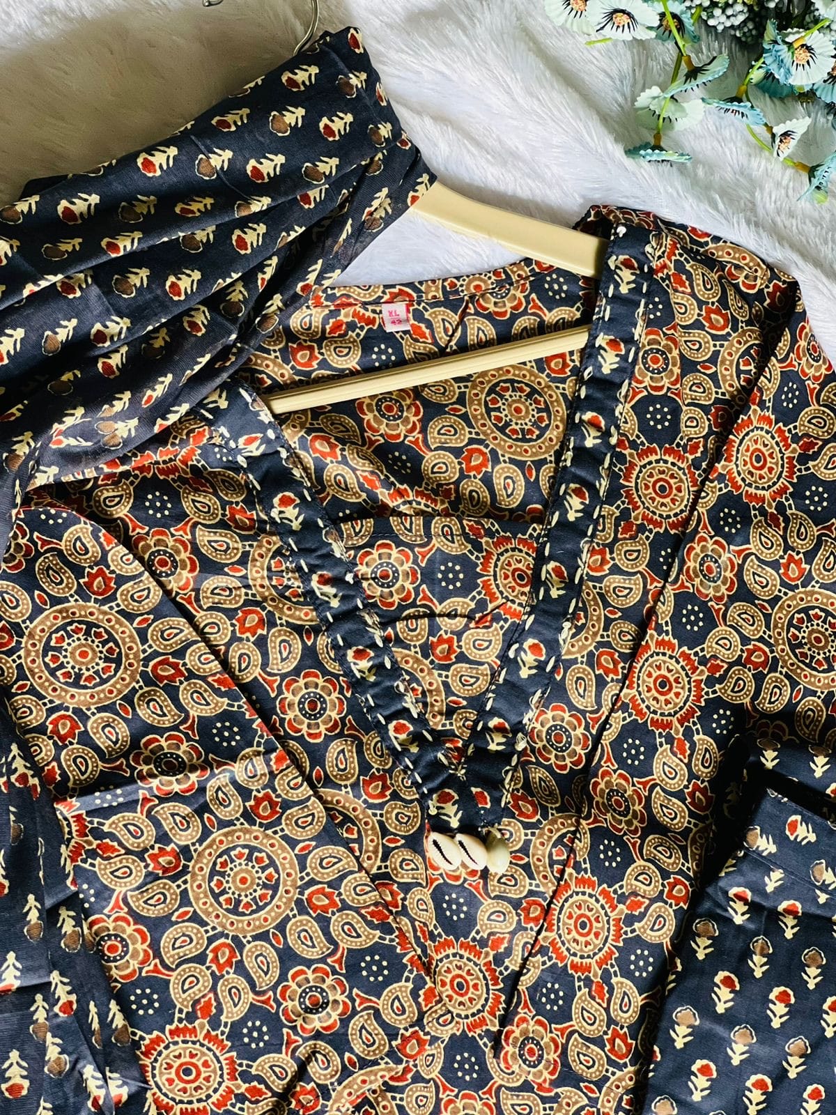 Cotton Ajrak Salwar Set